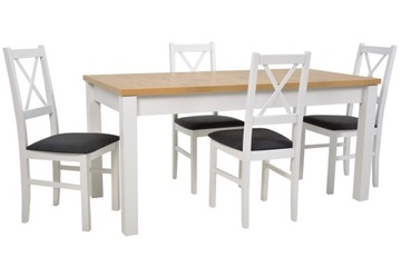 4 x krzesłoN-10 i stół 80x160/200 cm LANCELOT