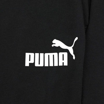 Męskie Spodnie Dresowe Puma Prosta Nogawka Czarne Bawełniane r. XL