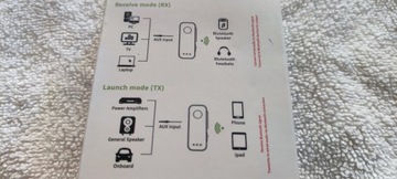 Адаптер T66 аудиопередатчик/приемник TX/RX Bluetooth 5,3 2в1, штекер 3,5 мм