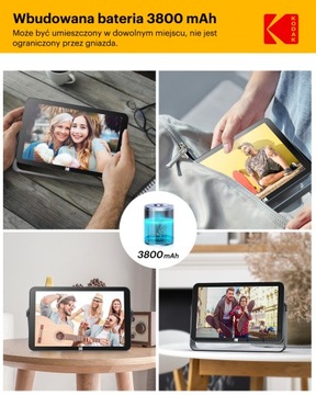 Цифровая фоторамка KODAK RWF-109 WiFi, 10,1 дюйма, 1920*1200 IPS, FHD, 32 ГБ
