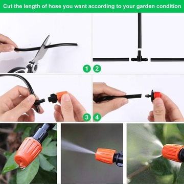 DIY 1 комплект трубчатых опрыскивателей, устройство для полива, регулируемая скорость, капельное орошение