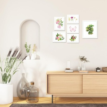 Набор из 10 белых фоторамок разных размеров, коллаж, 10 х 15 см (4 шт.