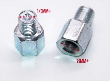 ПЕРЕХОДНИК ЗЕРКАЛА УМЕНЬШЕНИЕ РЕЗЬБЫ M10 ДО M8 ПРАВОЕ