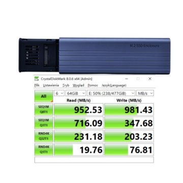 FlexingX M.2 NVMe SSD корпус PCIe USB-C 3.2 10 Гбит/с адаптер