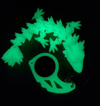 Keyspinner Keyrambit+SMOK CRYSTAL BABY DRAGON TikTok ŚWIECĄCY W CIEMNOŚCI!!
