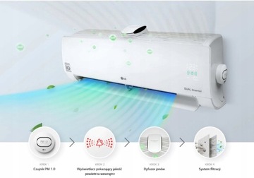 KLIMATYZATOR LG DUAL COOL 2,5 kW+zestaw montażowy