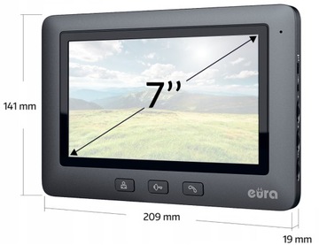 ВИДЕОДОТЕЛЕФОН ВИДЕОДОТЕЛЕФОН НА ДВЕ СЕМЬИ 7 ДЮЙМОВ