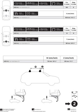 THULE БАГАЖНИК AUDI A3 Хэтчбек 2012-2020 гг.