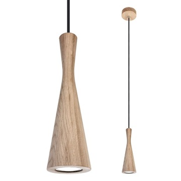 LAMPA LED WISZĄCA NAD STÓŁ LAMPA WISZĄCA DĘBOWA