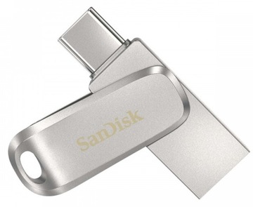 SanDisk 256 ГБ Ultra Dual Drive Luxe USB 400 МБ/с, МЕТАЛЛ