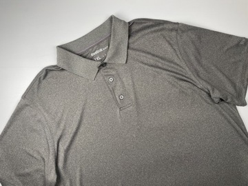 Koszulka sportowa polo szary melanż basic REEBOK GOLF r. XXL