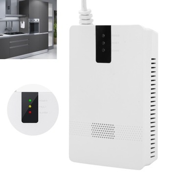 Сигнализация утечки газа с индикаторной лампой Голосовой датчик ABS для