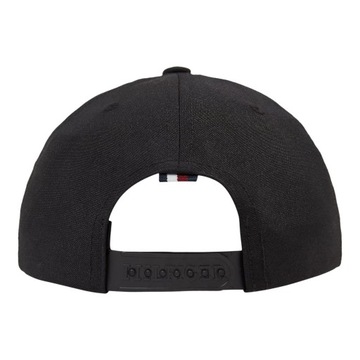 TOMMY HILFIGER CZAPKA Z DASZKIEM TH MONOTYPE CANVAS 6 PANEL CAP CZARNA