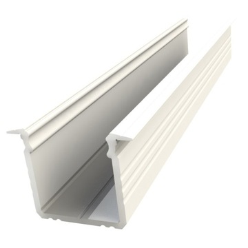 PROFIL aluminiowy do taśmy LED wpuszczany 2m Głęboki BIAŁY Lakierowany