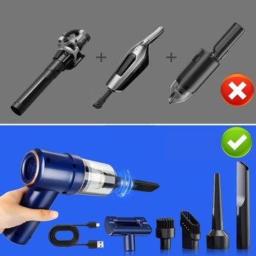 БЕСПРОВОДНОЙ РУЧНОЙ ПЫЛЕСОС 45 Вт 4000 ПА ПОРТАТИВНЫЙ ДЛЯ ДОМА, ОФИСА, АВТОМОБИЛЯ