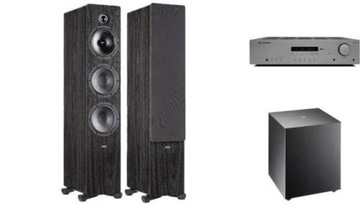 CAMBRIDGE AUDIO AXR85 + INDIANA TESI 661 + BASSO