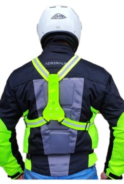 ODBLASKOWA KAMIZELKA LED do BIEGANIA ROWER ŻÓŁTA