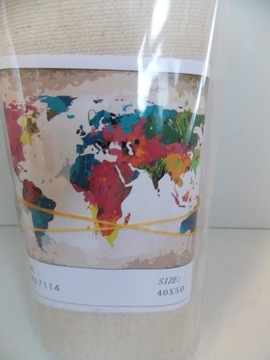 Картина по номерам Карта мира 50х40 см Картина