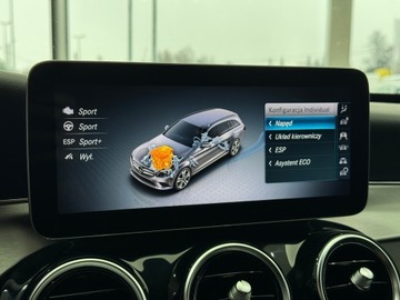 Mercedes Klasa C W205 Kombi Facelifting HYBRYDA 2.0 300 de 306KM 2020 Mercedes-Benz C 300 Plug In AMG Line / CarPlay / 1, zdjęcie 28
