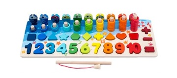 Деревянные фигурки Монтессори «Рыбка» Abacus IW143