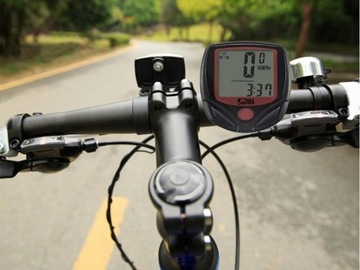 LICZNIK ROWEROWY PRĘDKOŚCIOMIERZ KOMPUTER DO ROWERU WOODOODPORNY LCD BIKE