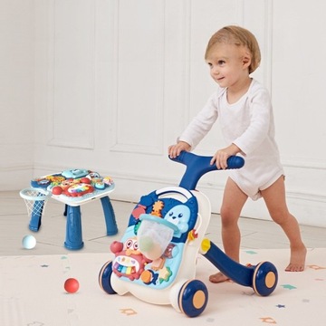 ИНТЕРАКТИВНЫЕ ХОДУНКИ/ТОЛКАКИ И СТОЛИК BEMENDO 2В1