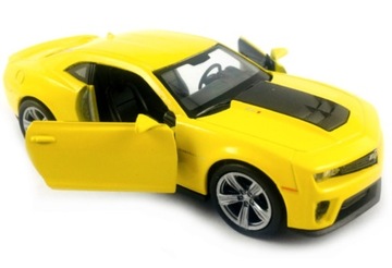 CHEVROLET CAMARO ZL1 MODEL METAL WELLY 1:34 ŻÓŁTY