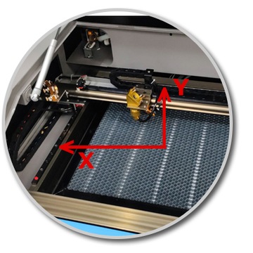 CO2-лазер CO2-лазерный плоттер 3050 50 Вт RDWorks