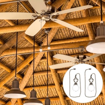 Декоративный потолочный вентилятор с цепями