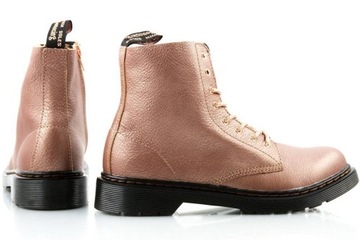 Buty DR MARTENS PASCAL 1460 skórzane glany damskie różowe trapery r 37