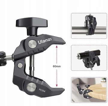 ДЕРЖАТЕЛЬ ЗАЖИМА ДЛЯ ФОТО ДЛЯ МОНИТОРА ПРЕДВАРИТЕЛЬНОГО ПРОСМОТРА ЗАЖИМ КРАБ 1/4''