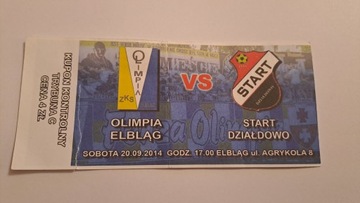 OLIMPIA ELBLĄG - START DZIAŁDOWO 20-09-2014