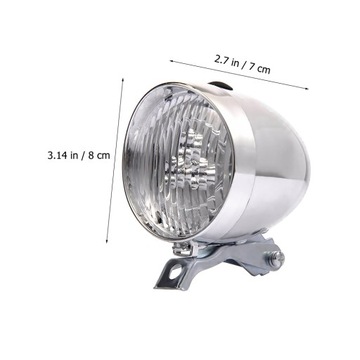 LAMPKA ROWEROWA MONTOWANA NA UCHWYCIE LAMPKA ROWEROWA ELEKTRYCZNA RETRO RIDING ABS