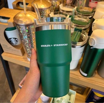 Stanley Butelka Termiczna ze Stalą Nierdzewną 591ml z Słomką