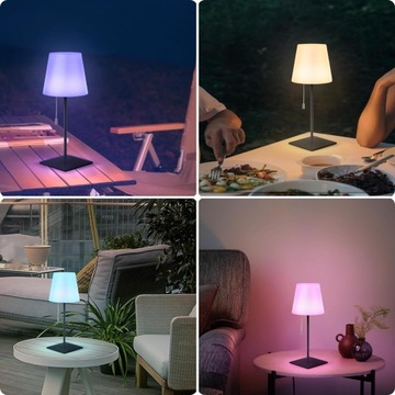 СВЕТОДИОДНАЯ НОЧНАЯ НАСТОЛЬНАЯ ЛАМПА IP44 RGB USB БАТАРЕЯ