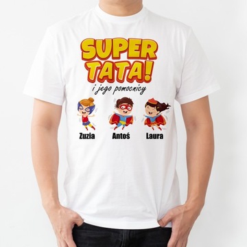 Super Tata DZIEŃ OJCA - koszulka męska - XL