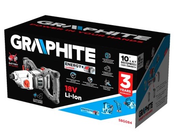 Аккумуляторный миксер Energy+ 18В, скорость: I: 25