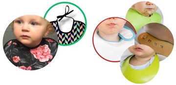 подарочный набор слюнявчиков для девочки - водонепроницаемые с карманом