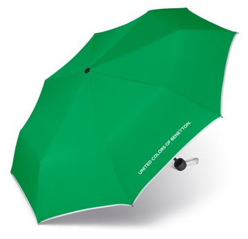 PARASOL PARASOLKA DAMSKA MĘSKA BENETTON SUPER MINI ZIELONY