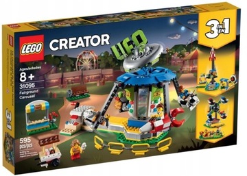 KLOCKI LEGO CREATOR 31095 KARUZELA W WESOŁYM MIASTECZKU PREZENT NA ŚWIĘTA