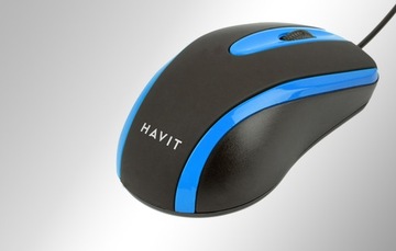 Mysz uniwersalna do komputera USB 2.0 Havit MS753 (czarno-niebieska)
