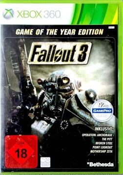 Fallout 3 Game Of The Year Edition Xbox 360 GOTY Język Niemiecki