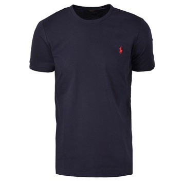 T-SHIRT RALPH LAUREN POLO MĘSKI KOSZULKA GRANATOWA r. S