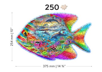 Деревянный пазл «Волшебная рыбка» 250 деталей