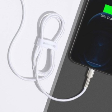 Baseus Cafule USB кабель для iPhone 2.4A 1м Белый