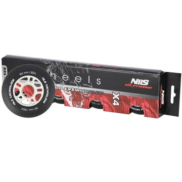 КОЛЕСА ДЛЯ РОЛИКОВ МАТОВЫЕ 84х24мм 82А 4ШТ.