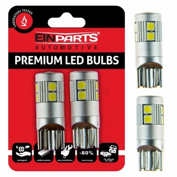 ŻARÓWKI LED 12V POSTOJOWE DO AUTA W5W 6000K BIAŁE