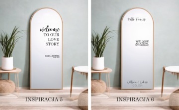 Зеркальная наклейка для свадьбы День рождения Canva + RAKLA