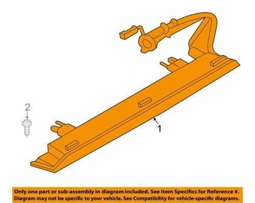 BMW 3RD THIRD STOP BRAKE LIGHT 63257290090