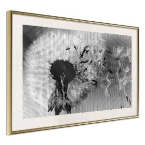 Obrazy w ramie Dmuchawiec 60x40 Rama złota